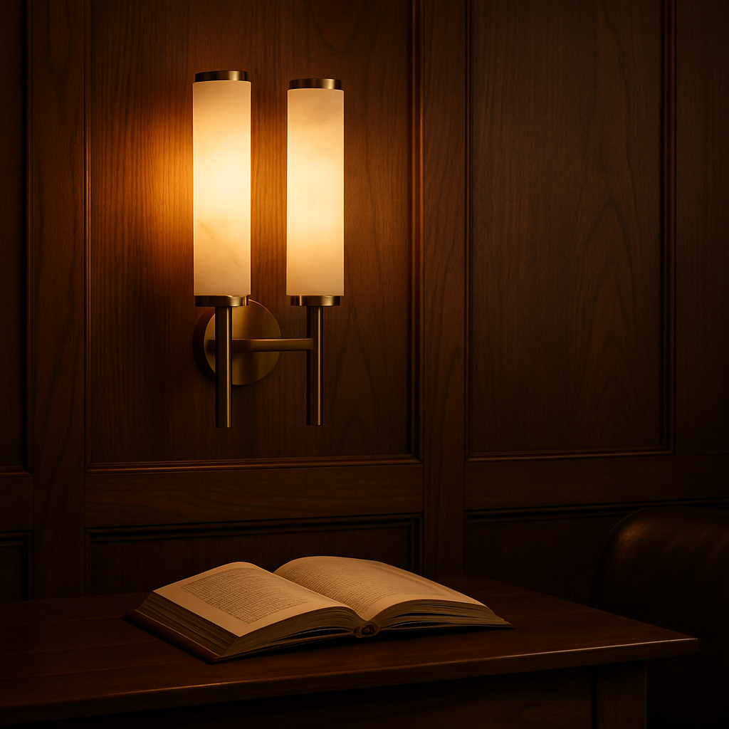 MistLuma Elegant Contemporary Dual-Column Wall Sconce Light | Temsk