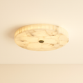 IvoryLumen Elegant Moderne Indbygningsloftlampe med Kobberdetaljer | Temsk