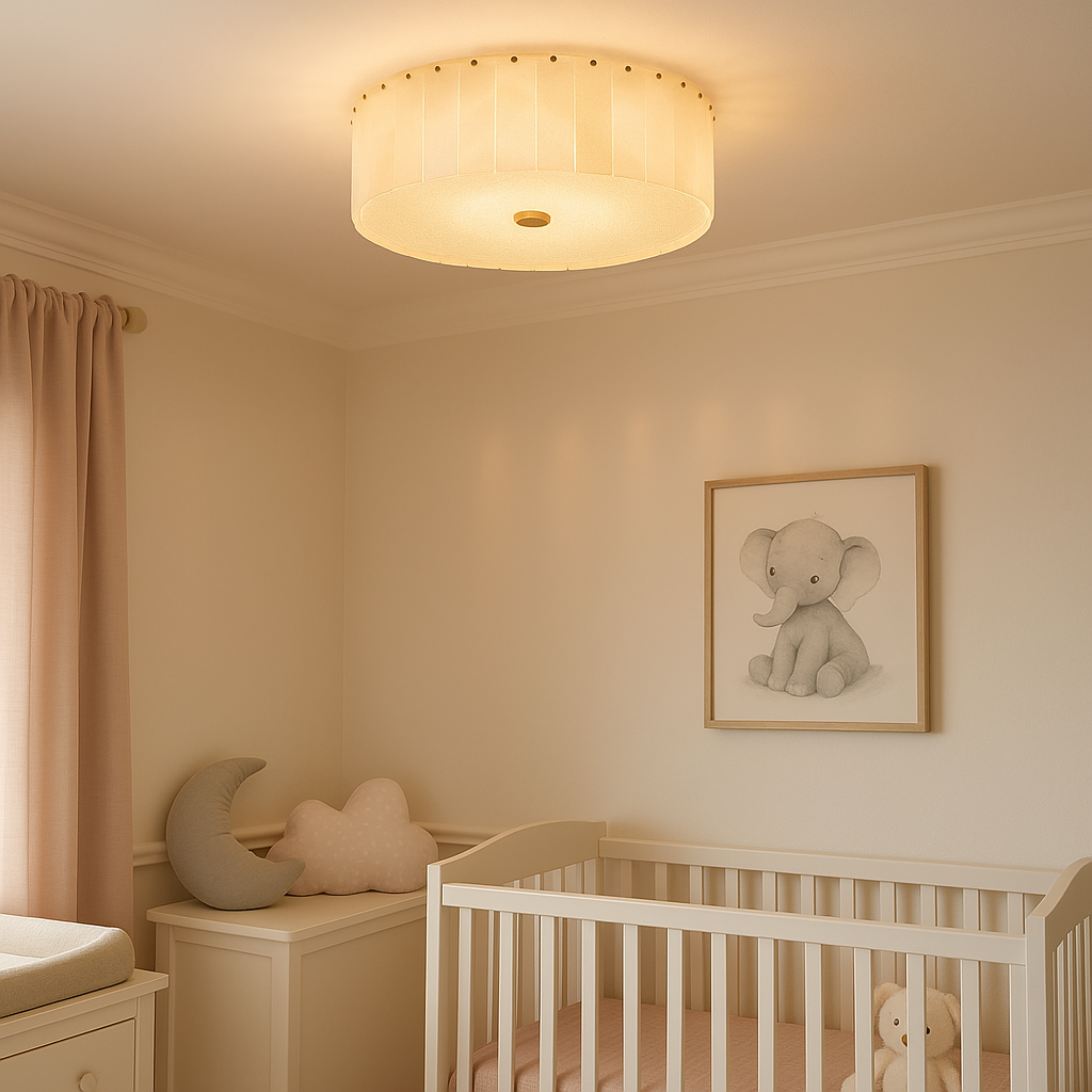IvoryGleam Elegant Sculptural Flush Mount Ceiling Light | Temsk