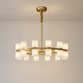 LumenSphere Elegantní moderní mosazné závěsné svítidlo do kuchyně | Temsk