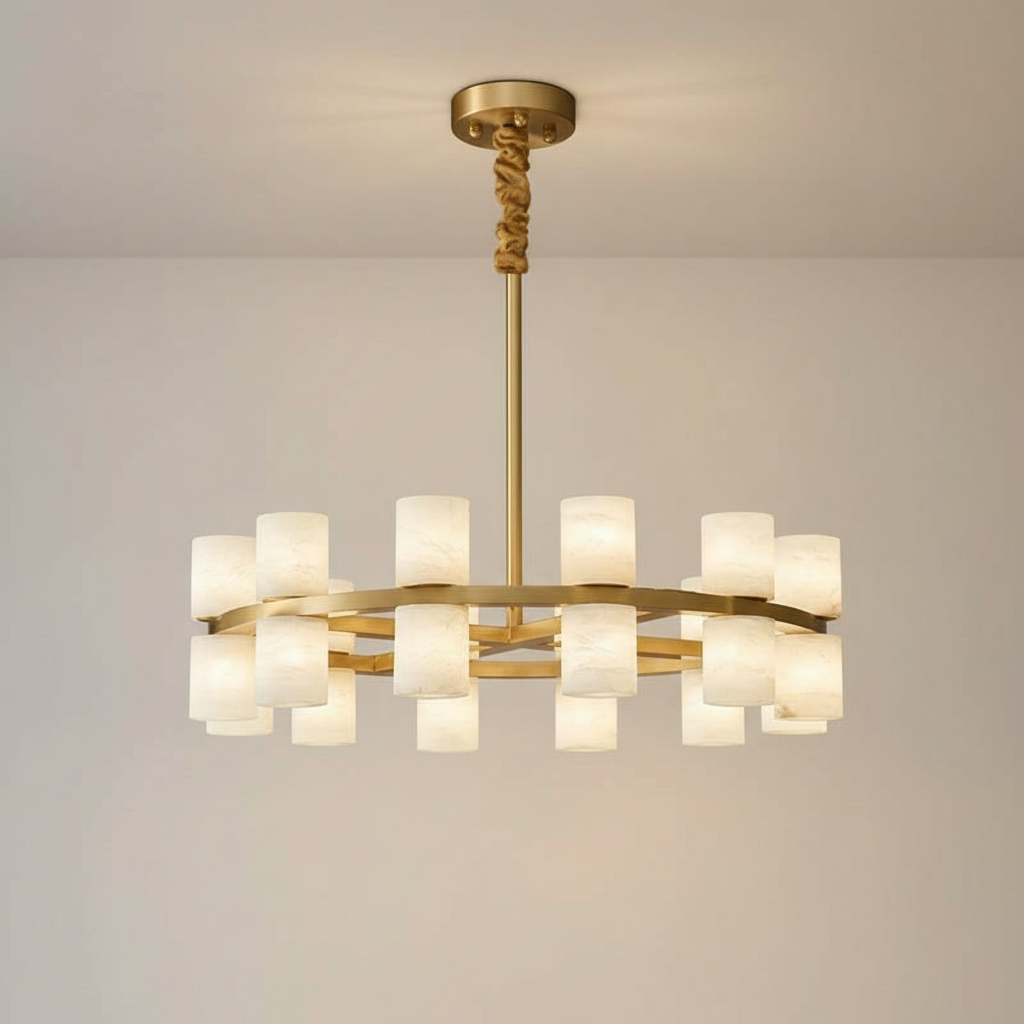 LumenSphere Elegant Modern Brass Kitchen Pendant Light Fixture | Temsk