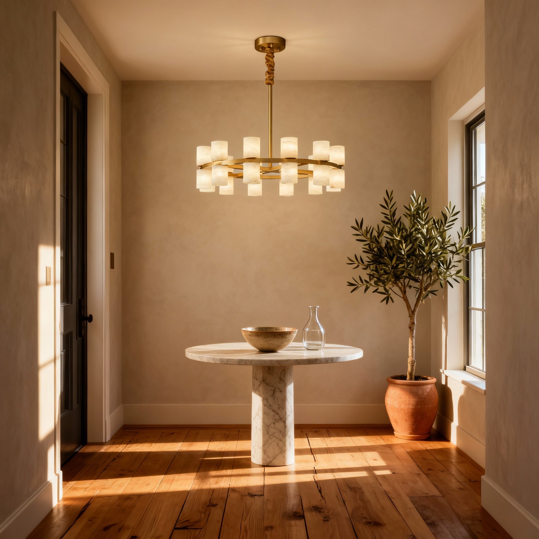 LumenSphere Elegant Modern Brass Kitchen Pendant Light Fixture | Temsk