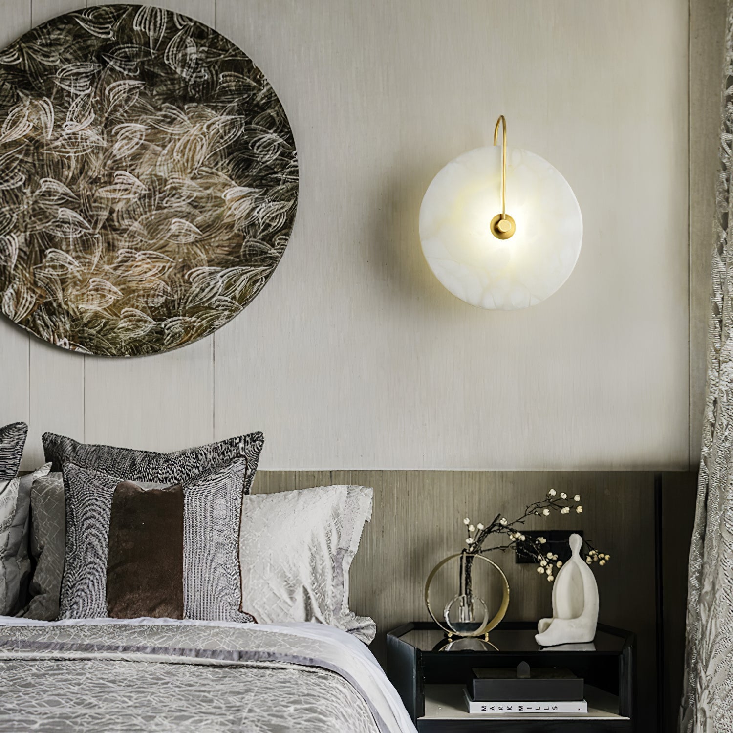 Ivoria Stone LED Wall Sconce For Cozy Warm Glow In Any Room | Temsk