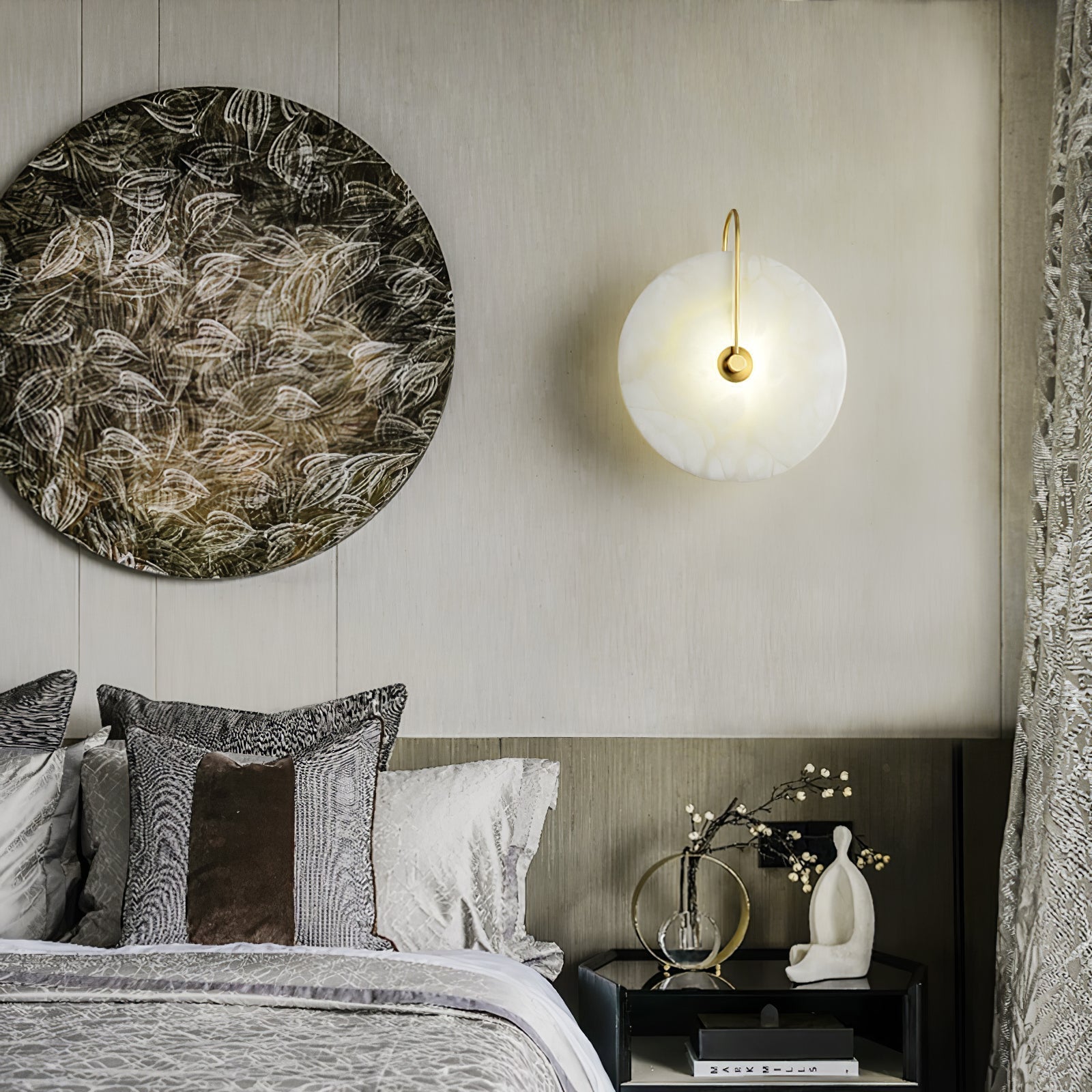 Ivoria Stone LED Wall Sconce For Cozy Warm Glow In Any Room | Temsk