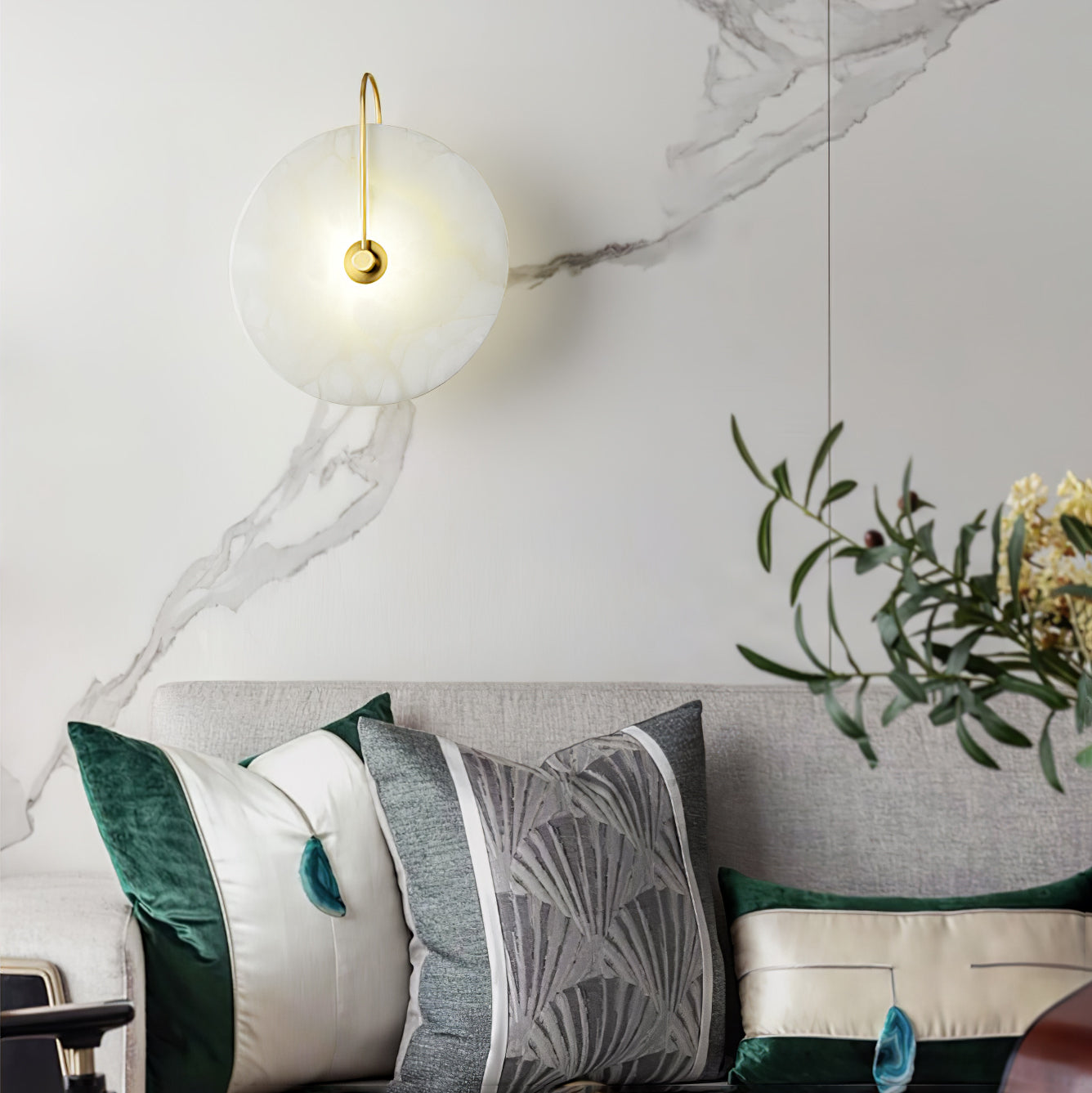 Ivoria Stone LED Wall Sconce For Cozy Warm Glow In Any Room | Temsk