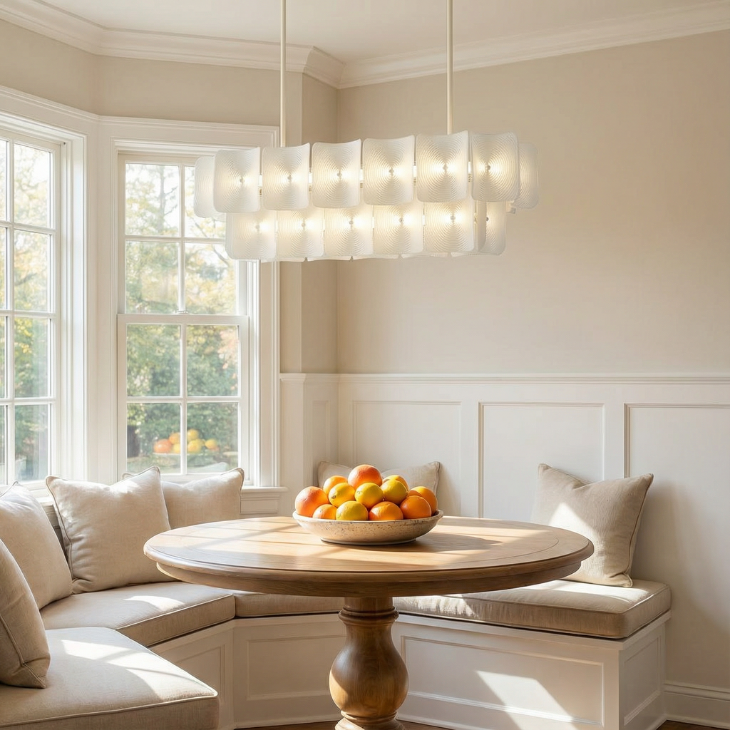 LumaSerene Modern Acrylic Dining Room Chandelier Light | Temsk
