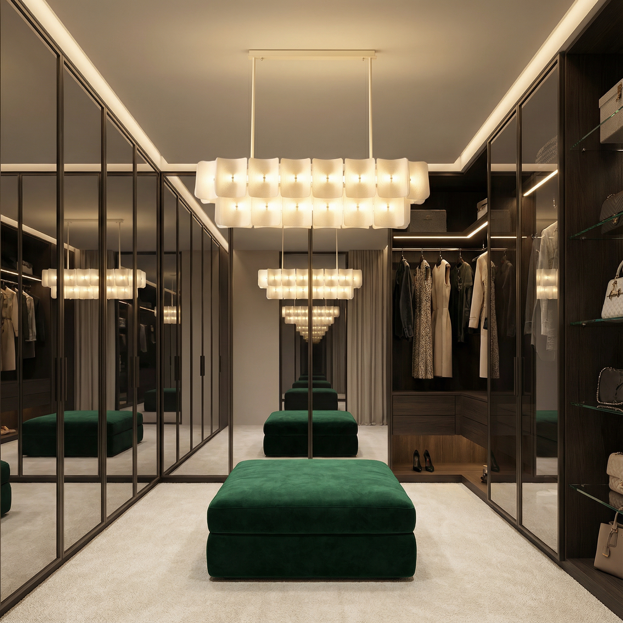 LumaSerene Modern Acrylic Dining Room Chandelier Light | Temsk