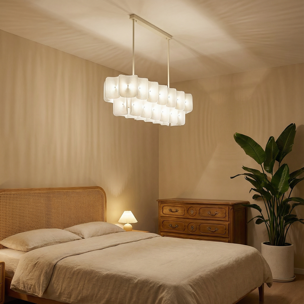 LumaSerene Modern Acrylic Dining Room Chandelier Light | Temsk