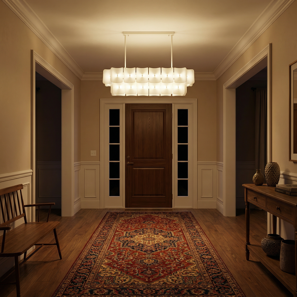 LumaSerene Modern Acrylic Dining Room Chandelier Light | Temsk
