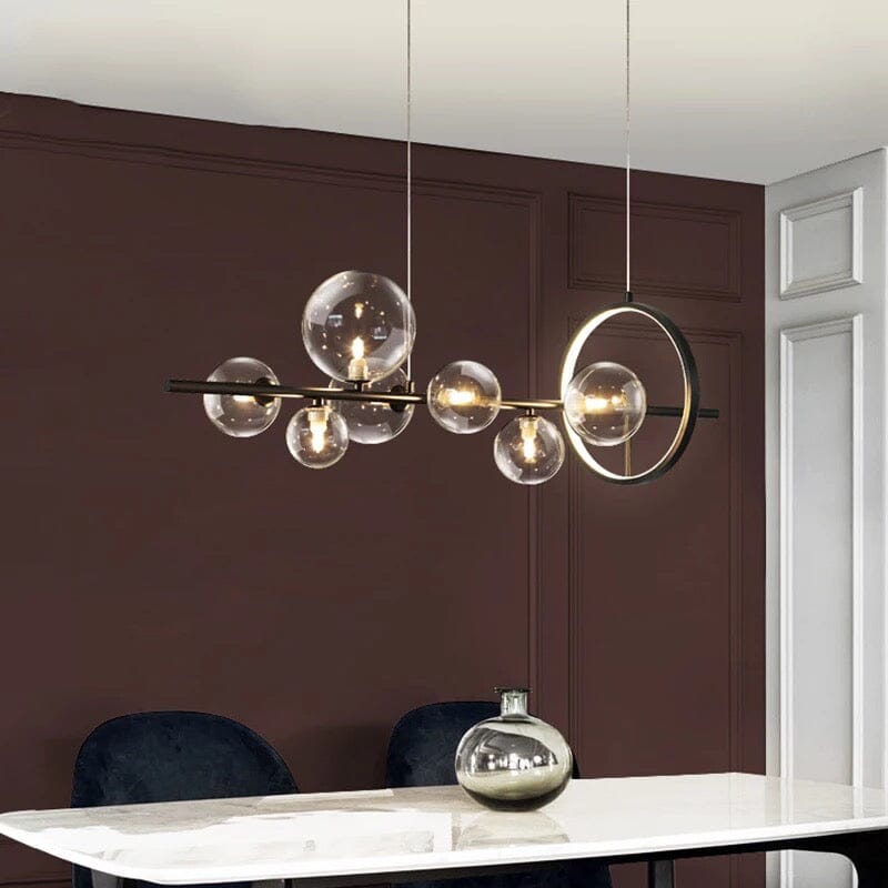 Aurelia Glass Chandelier By LumeCraft With Aluminum Frame And Hand Blown Glass | Temsk