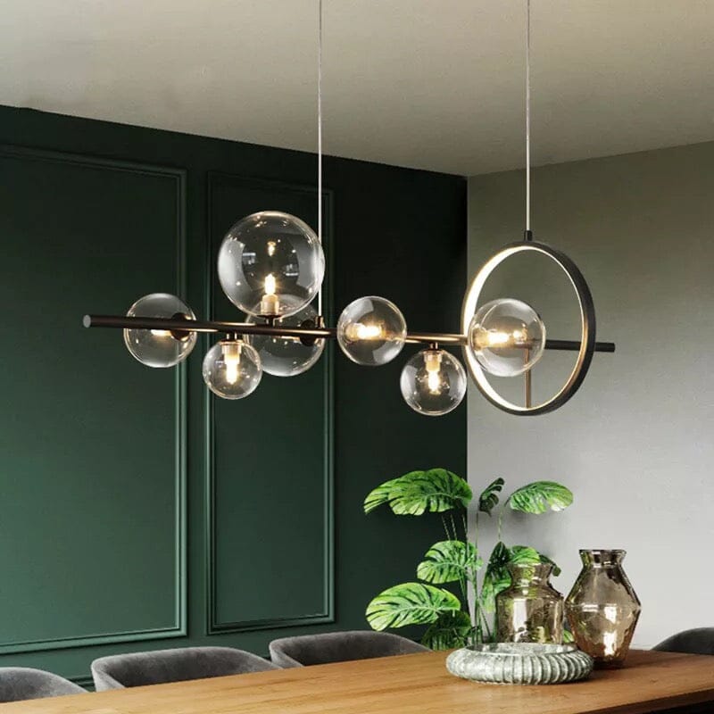 Aurelia Glass Chandelier By LumeCraft With Aluminum Frame And Hand Blown Glass | Temsk