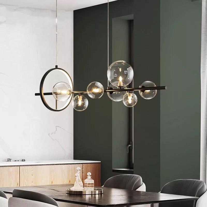 Aurelia Glass Chandelier By LumeCraft With Aluminum Frame And Hand Blown Glass | Temsk