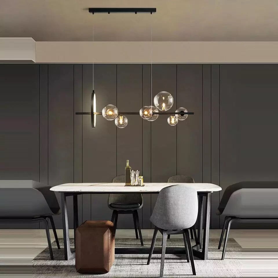 Aurelia Glass Chandelier By LumeCraft With Aluminum Frame And Hand Blown Glass | Temsk