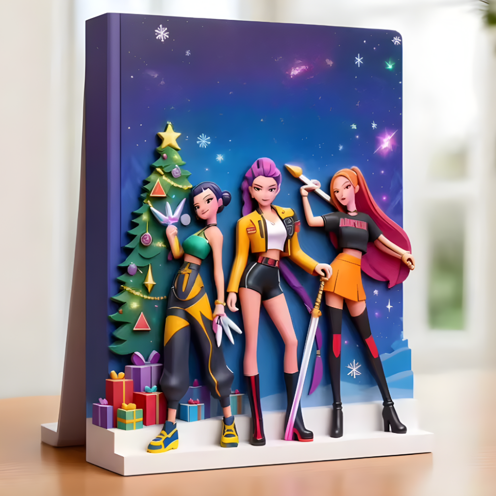 Dárková krabice adventního kalendáře s anime figurkami ke sbírání | Temsk