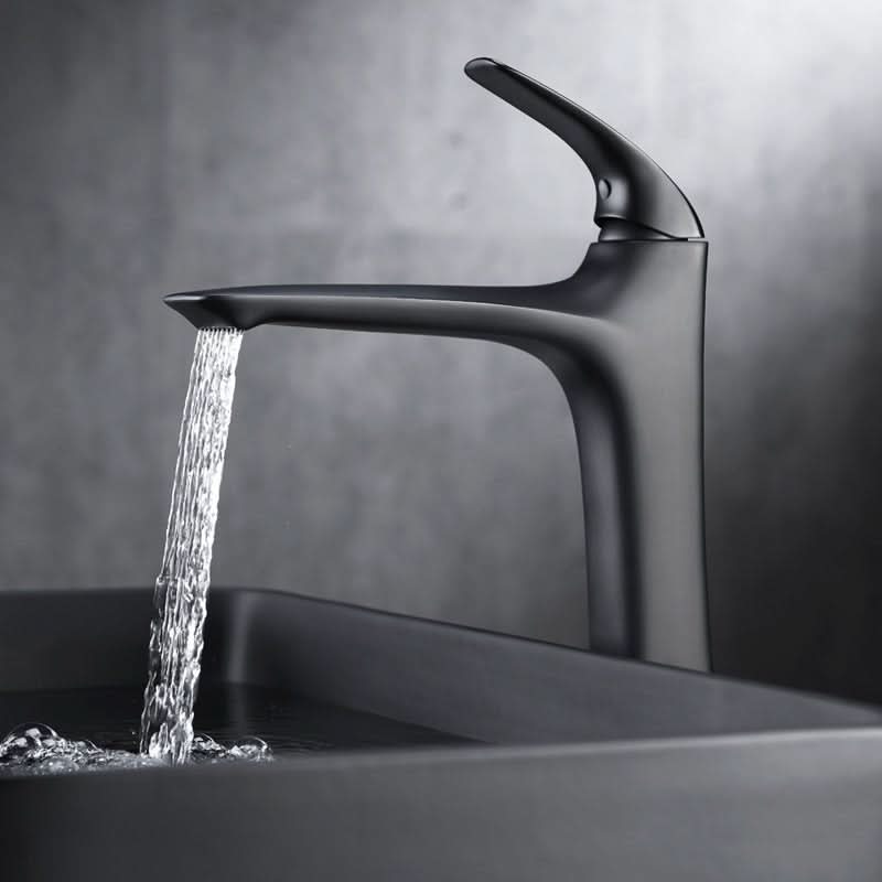 Orion Modern Single Hole Brass Basin Tap With Antique Black Finish | Temsk