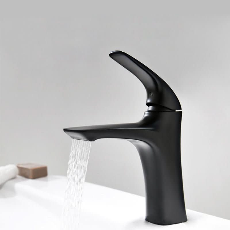 Orion Modern Single Hole Brass Basin Tap With Antique Black Finish | Temsk