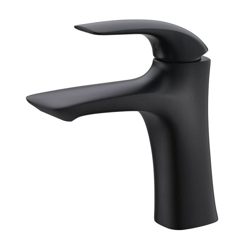 Orion Modern Single Hole Brass Basin Tap With Antique Black Finish | Temsk