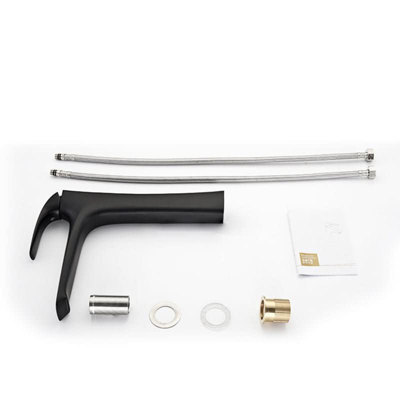 Orion Modern Single Hole Brass Basin Tap With Antique Black Finish | Temsk