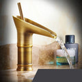 Bronze Haven Antique Waterfall Basin Faucet In Brass | Temsk