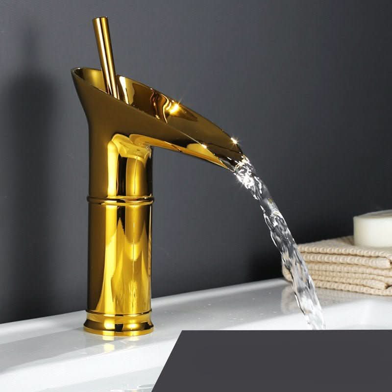 Bronze Haven Antique Waterfall Basin Faucet In Brass | Temsk
