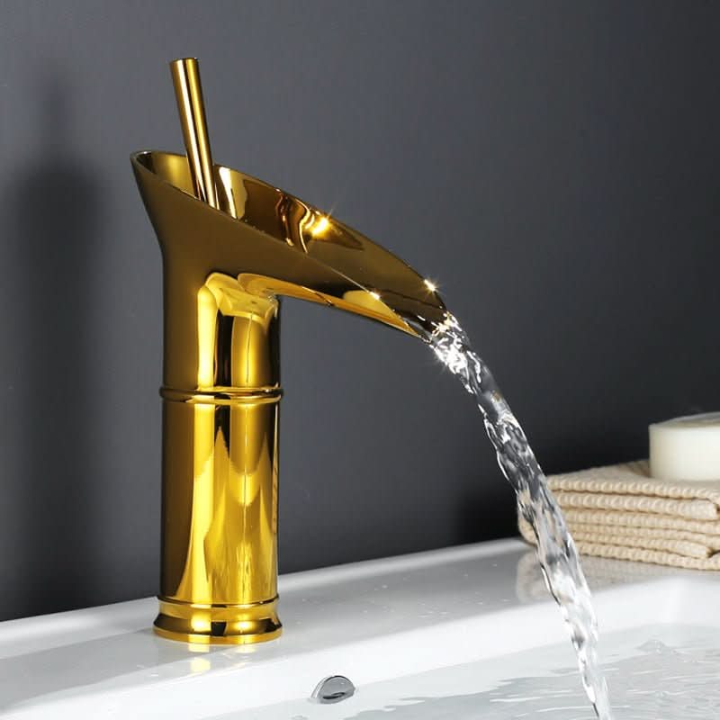 Bronze Haven Antique Waterfall Basin Faucet In Brass | Temsk