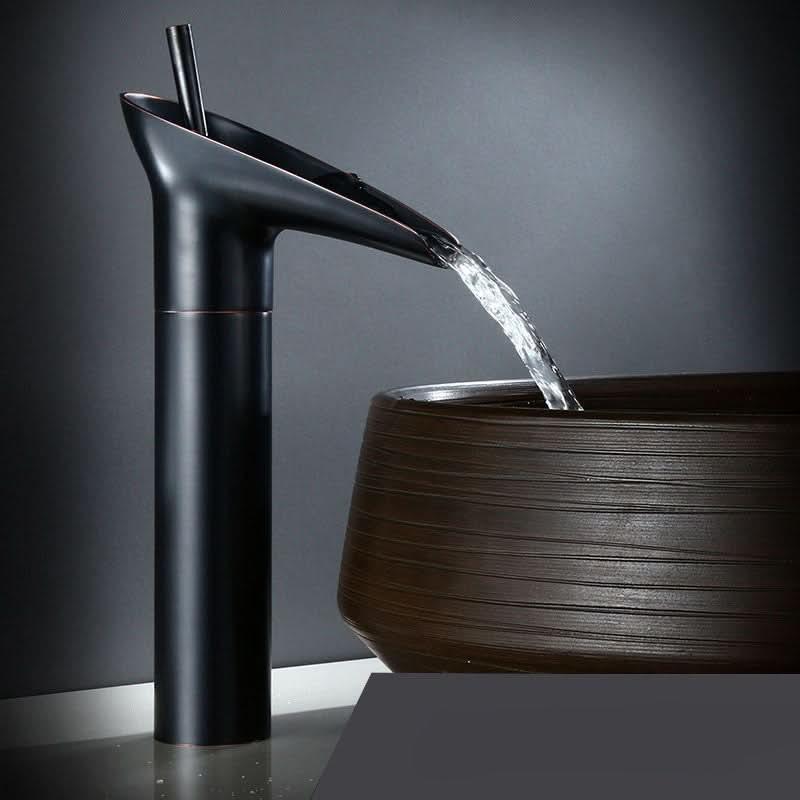 Bronze Haven Antique Waterfall Basin Faucet In Brass | Temsk
