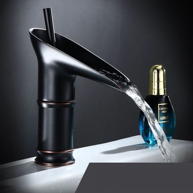 Bronze Haven Antique Waterfall Basin Faucet In Brass | Temsk