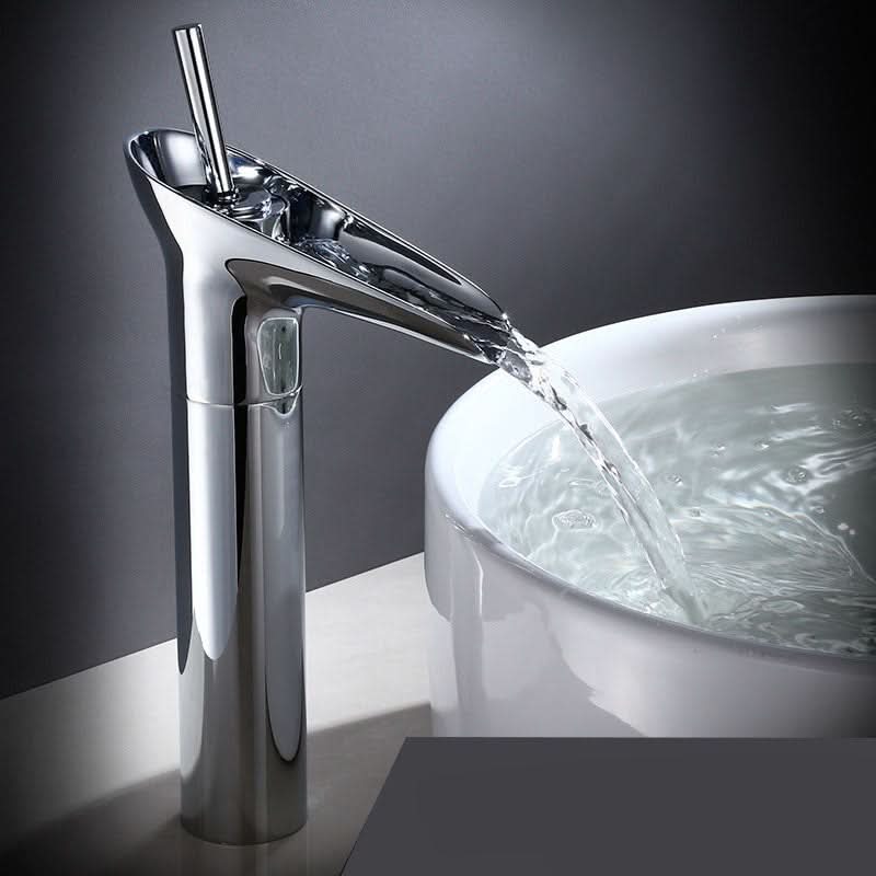 Bronze Haven Antique Waterfall Basin Faucet In Brass | Temsk