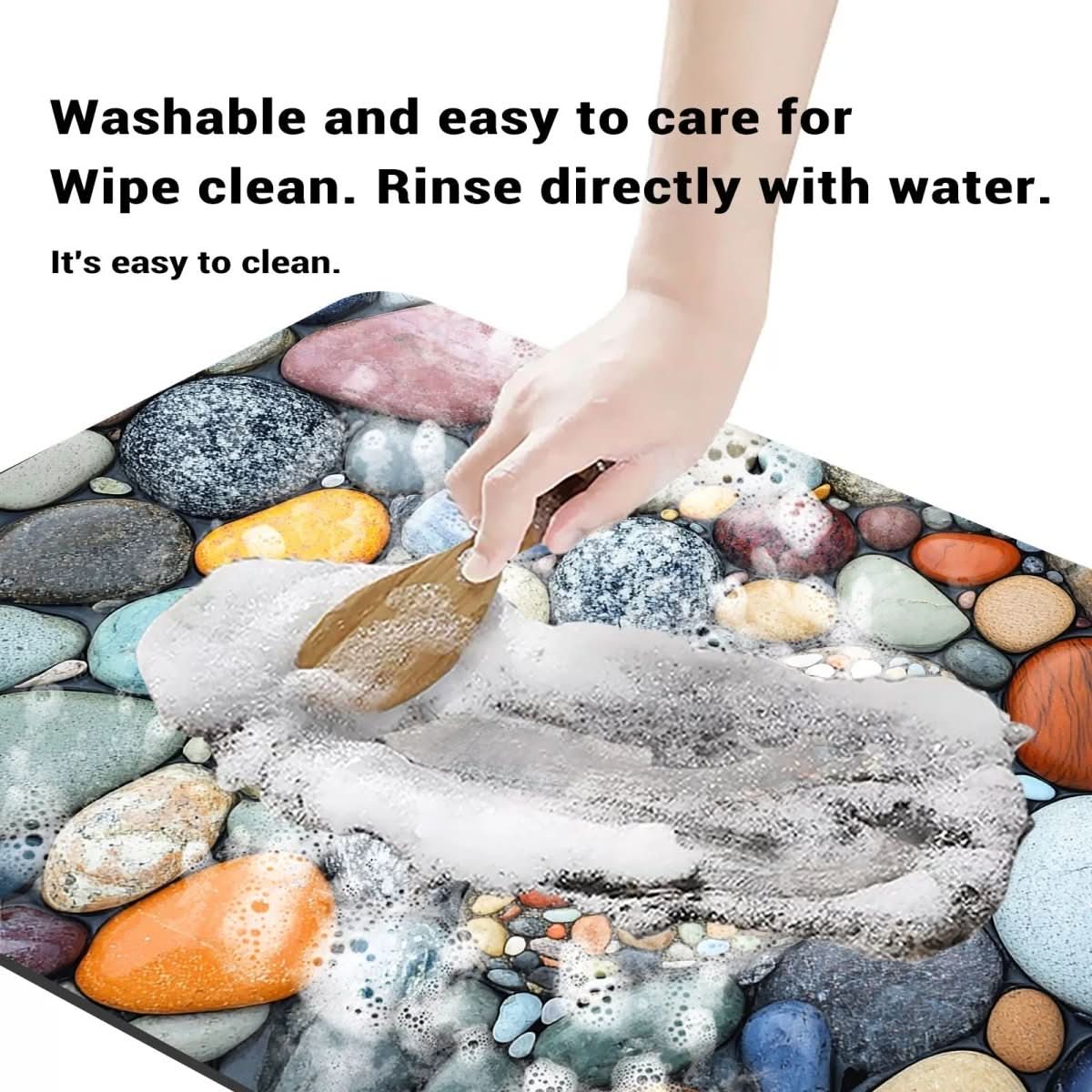 AquaGlow Diatomaceous Earth Bath Mat For Safety And Comfort | Temsk