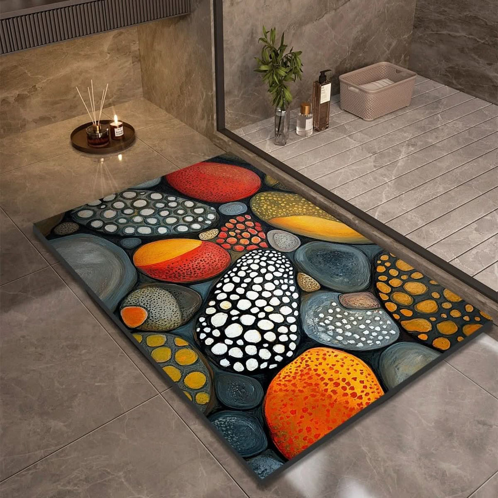 AquaGlow Diatomaceous Earth Bath Mat For Safety And Comfort | Temsk