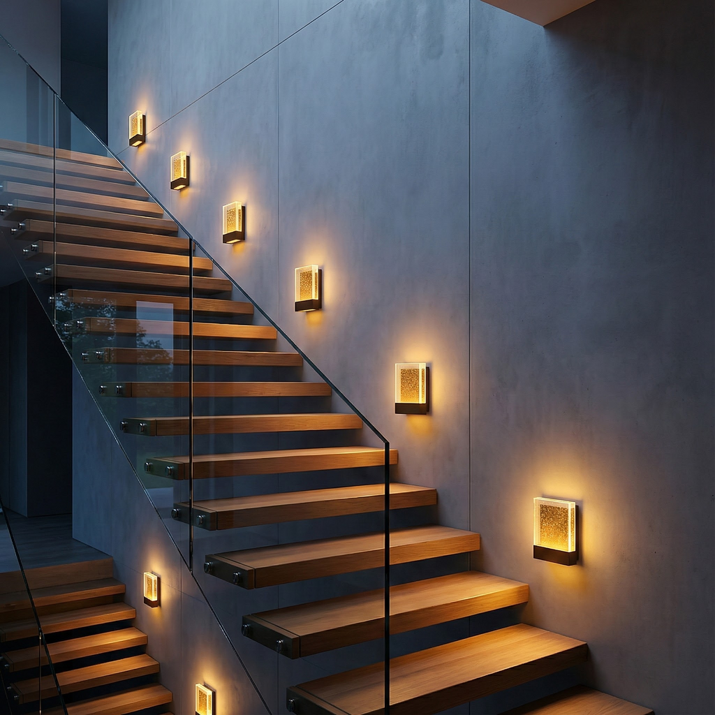 LumeArc Modern Elegant Stainless Steel Wall Sconce Lighting | Temsk