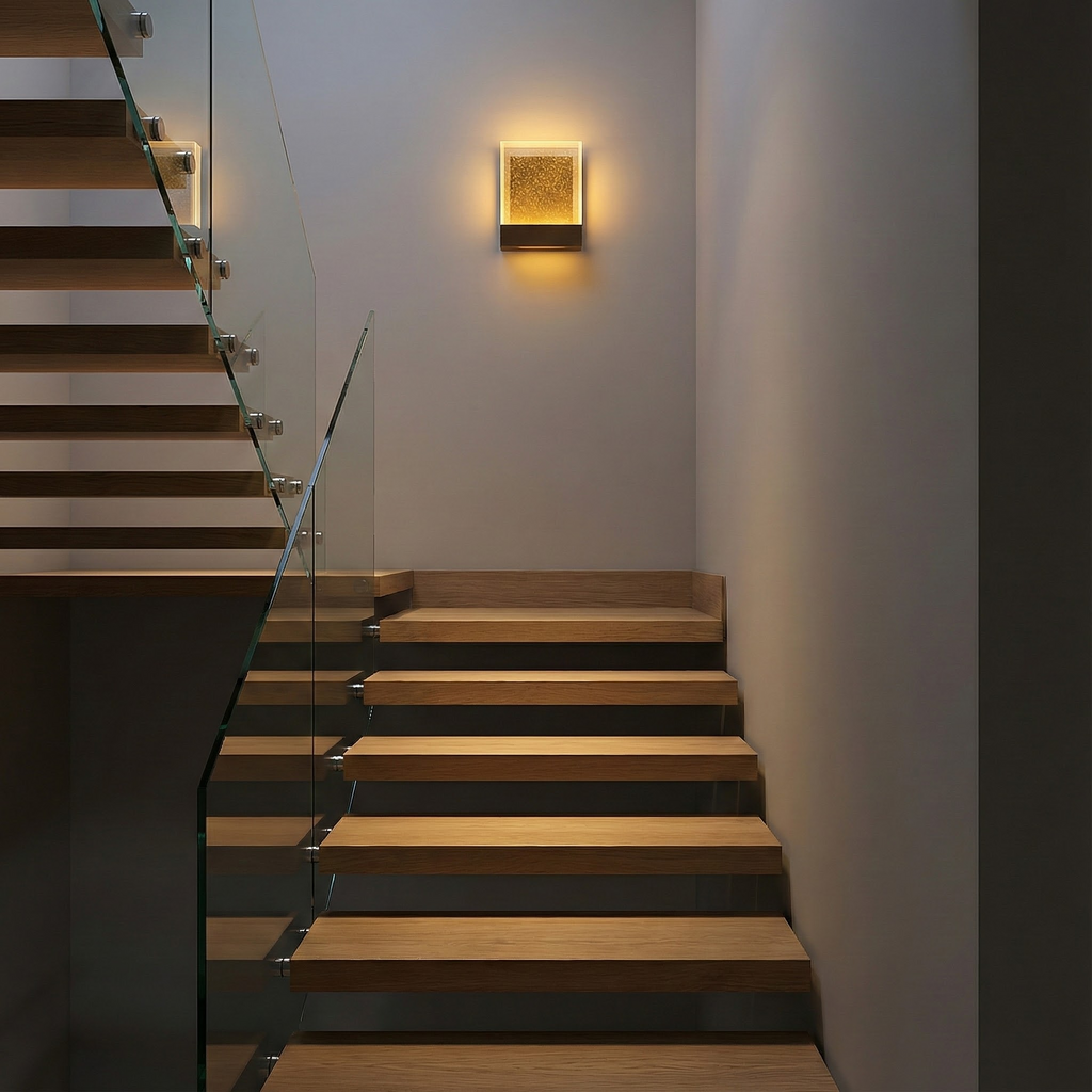 LumeArc Modern Elegant Stainless Steel Wall Sconce Lighting | Temsk