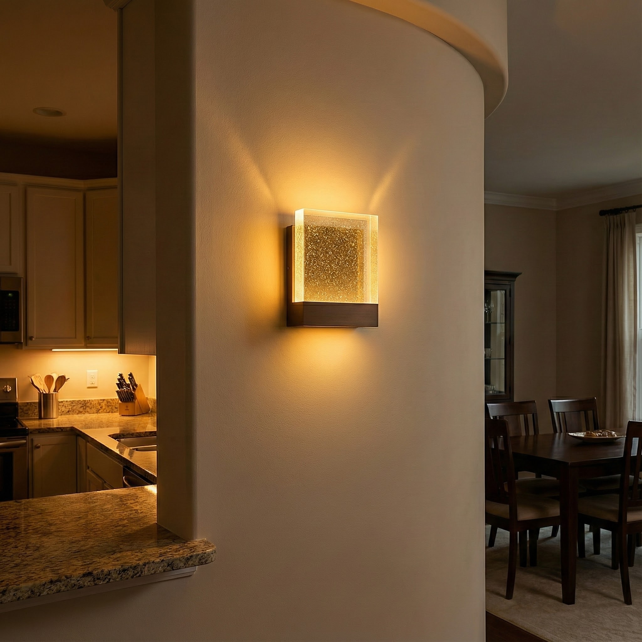 LumeArc Modern Elegant Stainless Steel Wall Sconce Lighting | Temsk