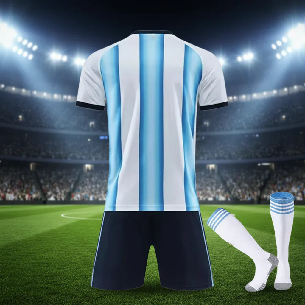 Argentina 2026 World Cup Kids Jersey And Shorts Set | Temsk
