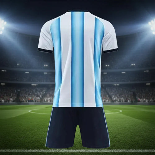 Conjunto de camisola e calções para crianças da Argentina para a Copa do Mundo 2026 | Temsk