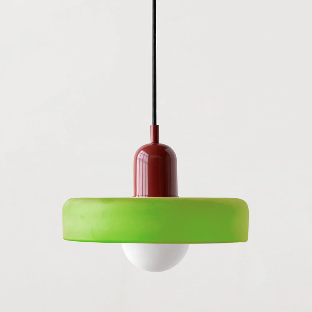 Coloured Glass Pendant Light In Bauhaus Style For Modern Interiors | Temsk