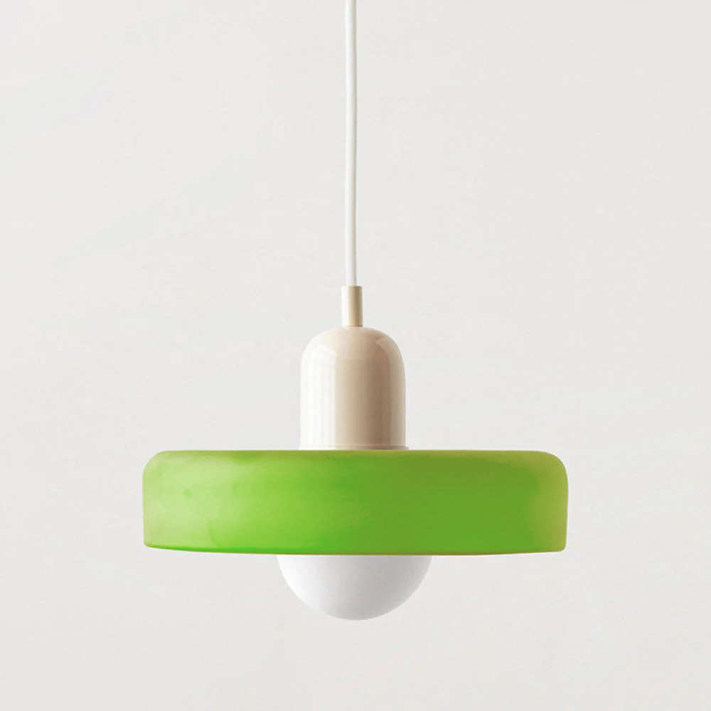 Coloured Glass Pendant Light In Bauhaus Style For Modern Interiors | Temsk