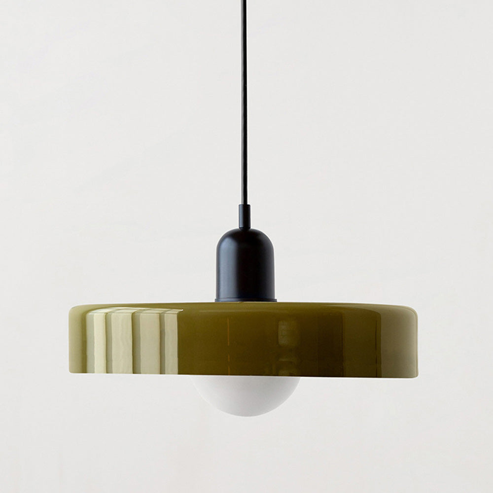 Coloured Glass Pendant Light In Bauhaus Style For Modern Interiors | Temsk