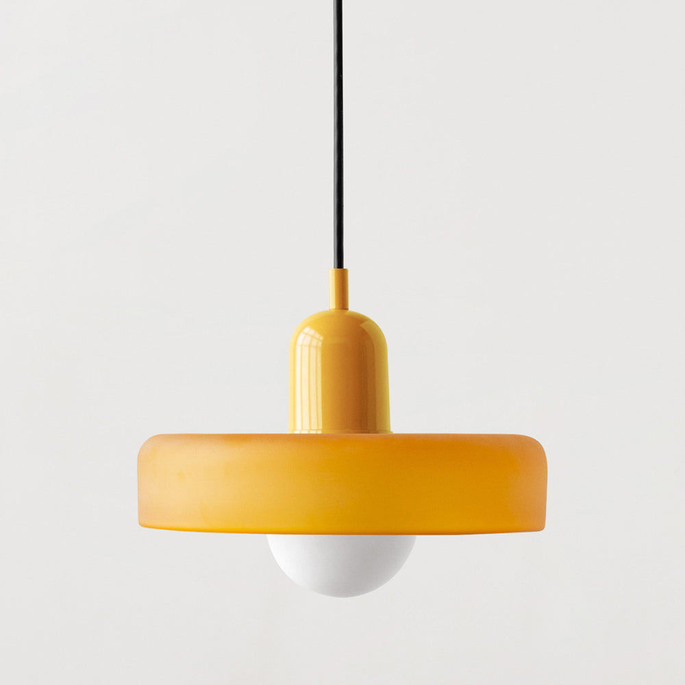 Coloured Glass Pendant Light In Bauhaus Style For Modern Interiors | Temsk