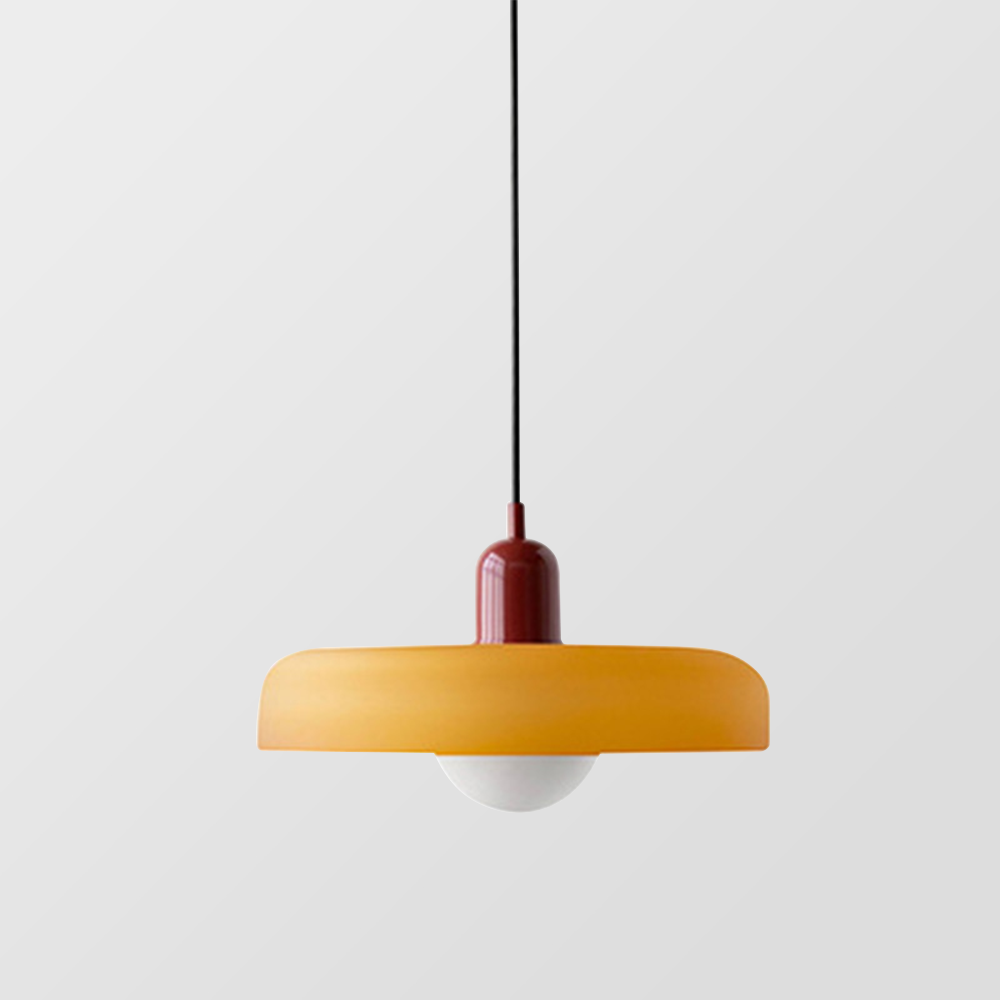 Coloured Glass Pendant Light In Bauhaus Style For Modern Interiors | Temsk