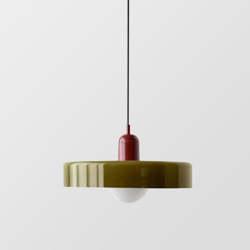 Lampada a sospensione in vetro colorato in stile Bauhaus per interni moderni Temsk