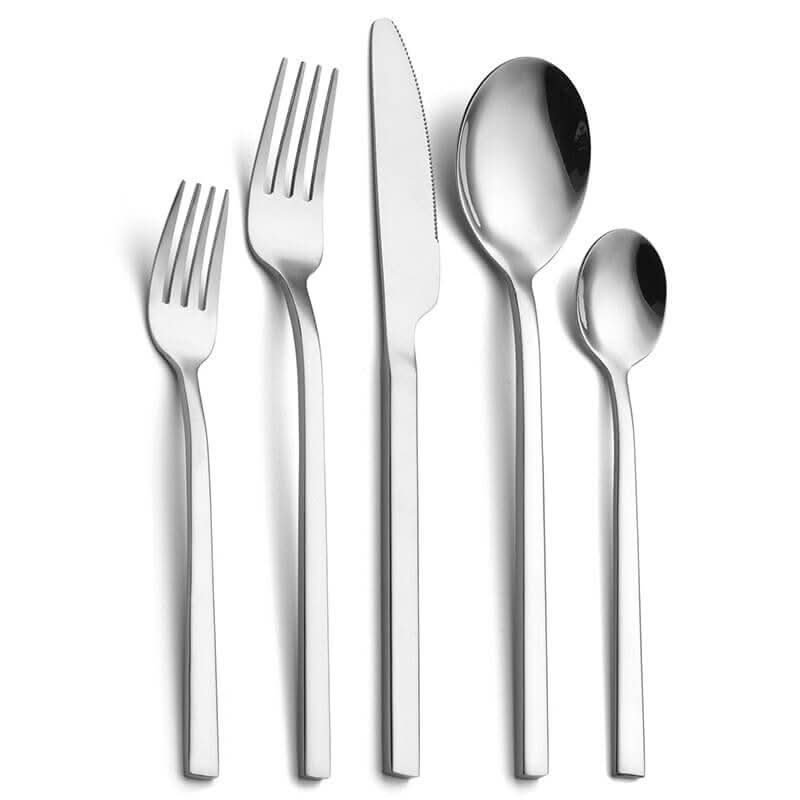 GraceForge 30-Piece Stainless Steel Cutlery Set for Six | Temsk
