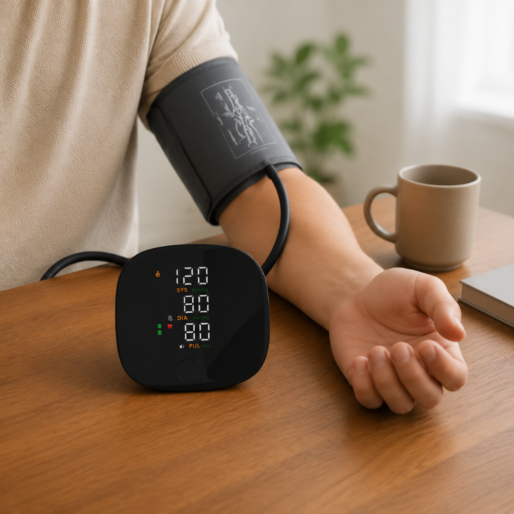 Digitales Handgelenk-Blutdruckmessgerät für Gesundheitschecks zu Hause | Temsk