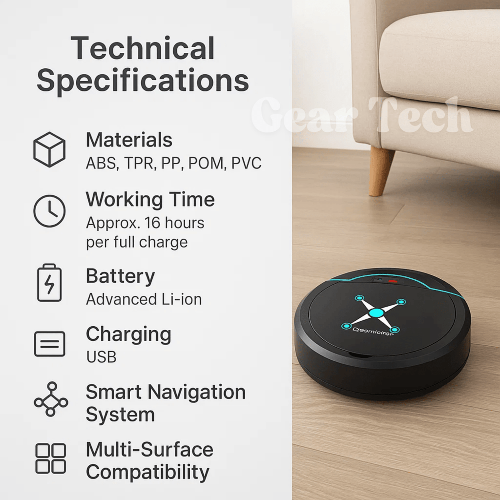 NovaSweep chytrý robotický vysavač s inteligentní navigací a funkcí mopování | Temsk