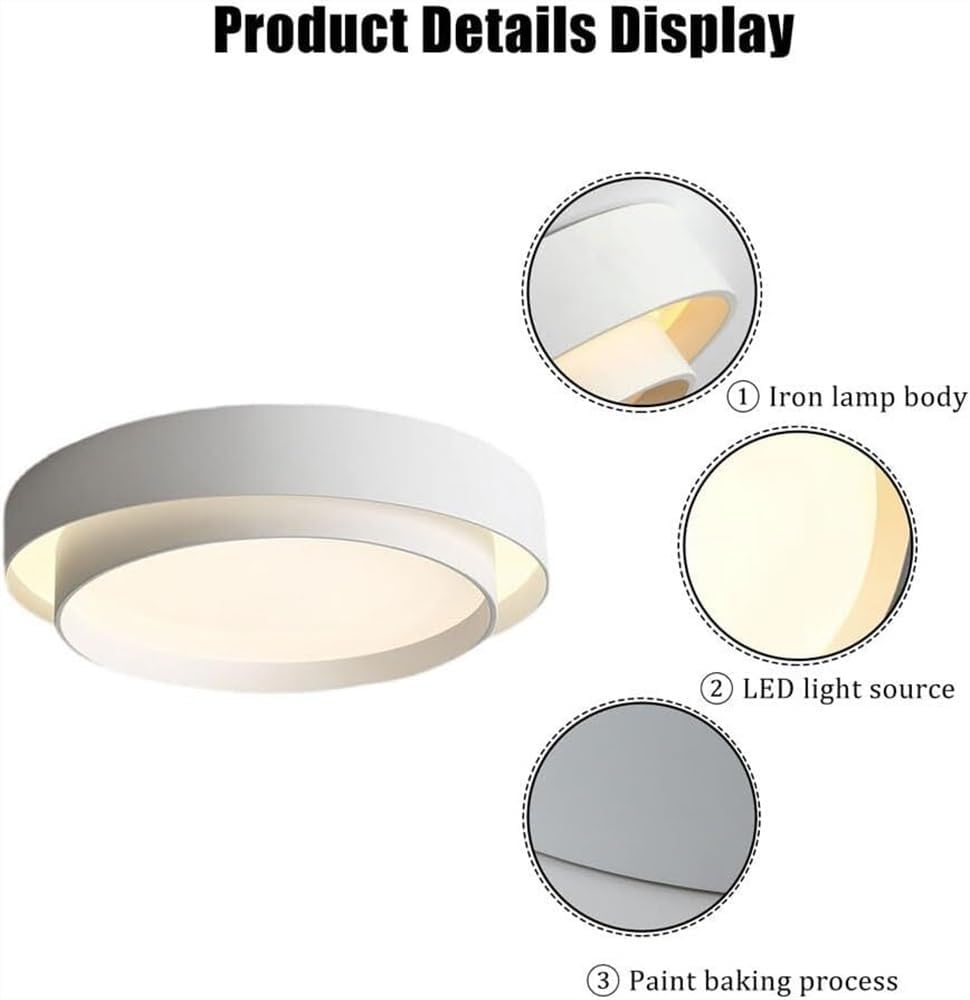 Nordische runde LED-Deckenleuchte im minimalistischen Design | Temsk