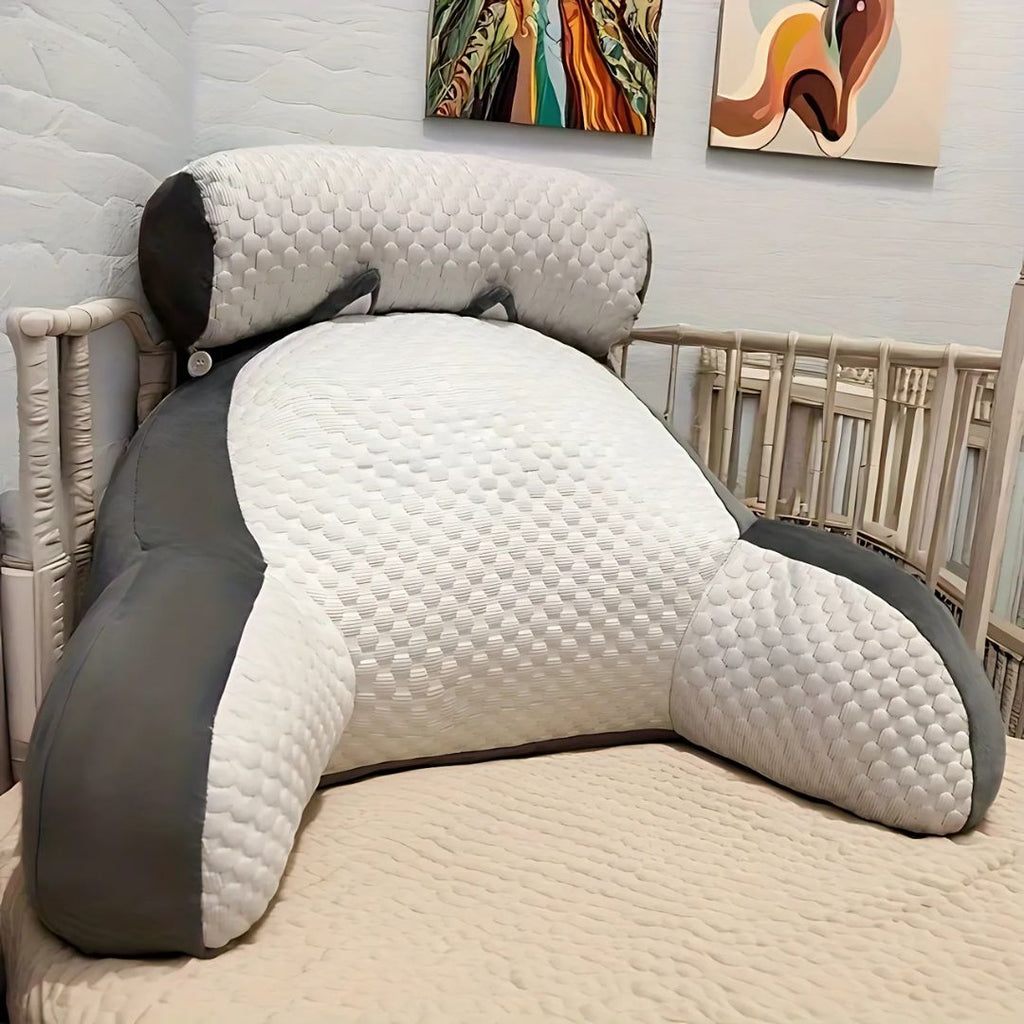 Memory Foam Reading Pillow With Back Support And Arm Rest | Temsk