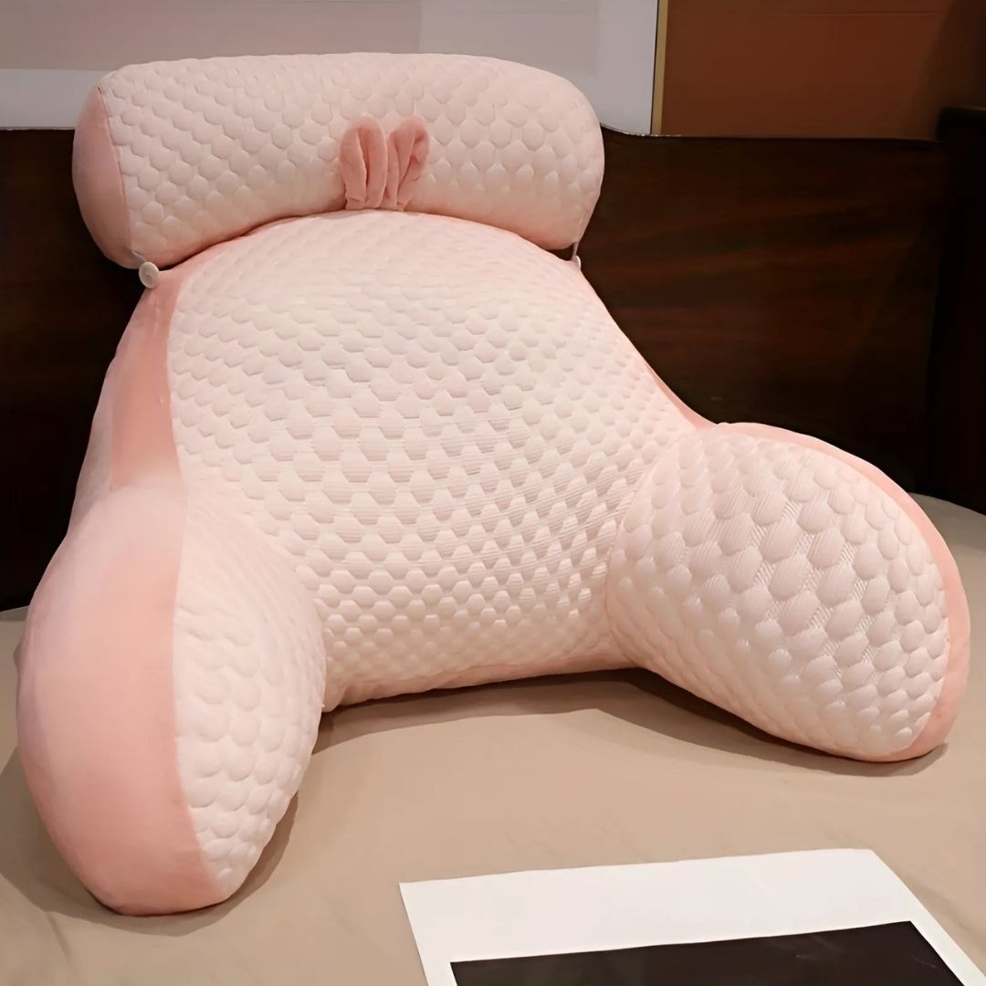 Memory Foam Reading Pillow With Back Support And Arm Rest | Temsk