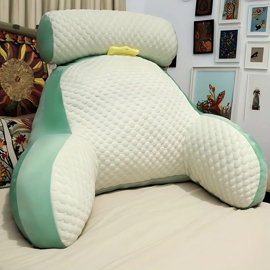 Memory Foam Reading Pillow With Back Support And Arm Rest | Temsk
