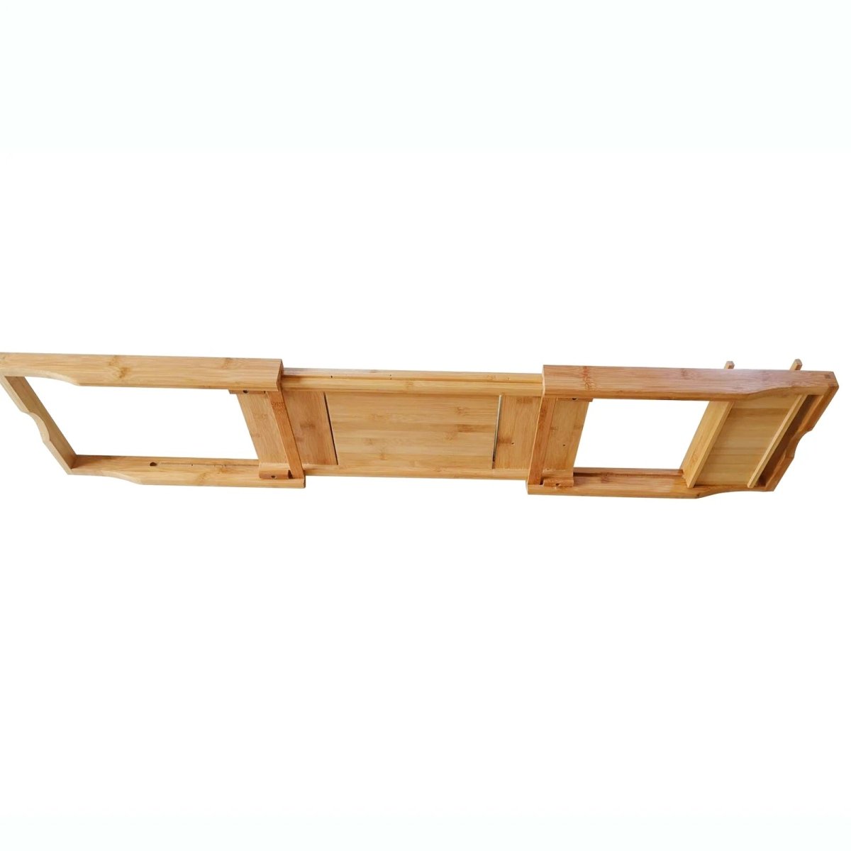 Aria Bamboo Bath Tray With Adjustable Shelf For Relaxation | Temsk