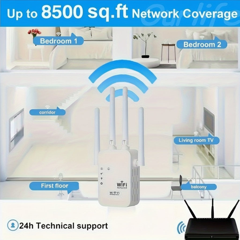 Hochleistungs-WLAN-Verstärker für stärkere Heimabdeckung | Temsk